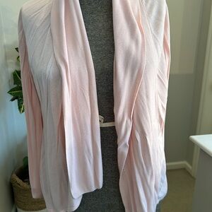 Cyrus Pale Pink Open-Front Women's Cardigan